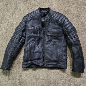 Real Leather Motorcyle Jacket